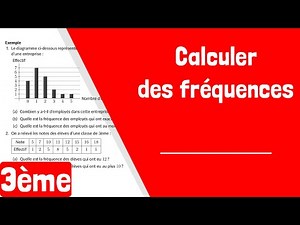 Comment calculer des fréquences ?