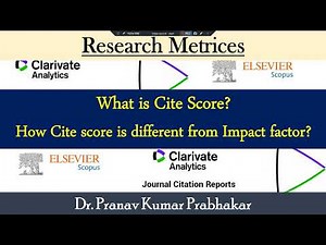 What is Cite Score How Cite score is different from Impact factor #ResearchMetrics