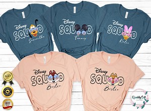 Disney Squad Shirt,custom Disney Shirt, Disney Squad Shirts, Disney Trip Shirt,disneyland Shirts,disneyworld Squad Shirts, - Etsy