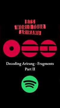 Where to find Jimin’s 🐥 Arirang Fragment: Spotify x BTS