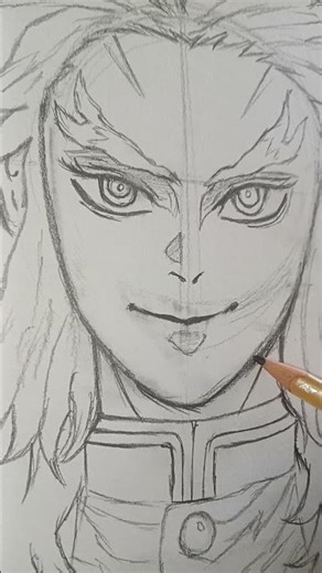 how to draw renguko tutorial#art #shortvideo #anime