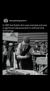 770K views · 7.3K reactions | The Dublin Arm, invented in 1921, was a groundbreaking advancement in artificial limb technology. Operating with a Bowden cable mechanism, users could control hand or hook movements by contracting specific muscles, providing improved dexterity for tasks. | History In Pictures | Facebook