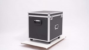 Aluminum Locking File Box with Handle - Portable Document Organizer for Home Office Storage, Black Security File Case for Legal Papers, Tax Records & Important Documents