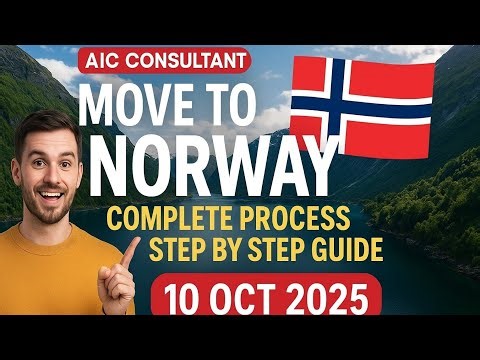 Move To Norway 2025 | Complete Process Step-by-Step Guide | Visa, Jobs & Settlement | AIC Consultant