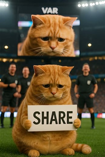 Referees Laugh At Cat On VAR Screen 🤣