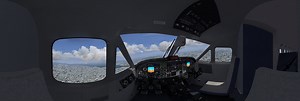 Beechcraft b1900d cockpit in flightgear 360 Panorama | 360Cities