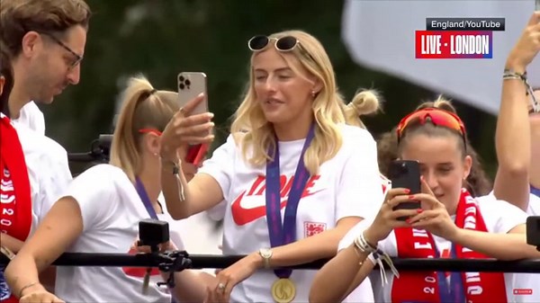 Lionesses victory parade after Euro 2025 triumph - in pictures