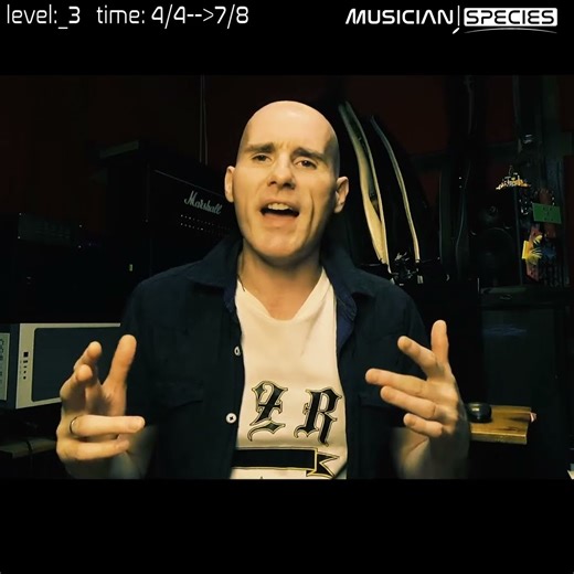 4/4 into 7/8 Time #oddtimesignatures #7/8 #oddmeter #musictheory #timesignature #musicianspecies