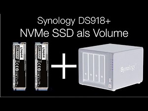NVMe SSDs als Volume in Synology DS918+ verwenden