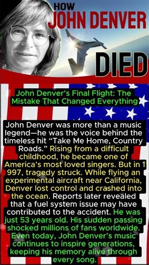 John Denver’s Final Flight: The Mistake That Changed Everything