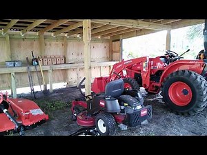 Tractor shed completion. November 27, 2017