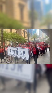 Teachers rallied in Melbourne today with the AEU, demanding fair pay, workload relief, better funding and respect. #melbourne #victoria #AEU #protest | Herald Sun