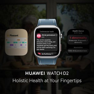 Achieve comprehensive well-being with the #HUAWEIWATCHD2. Track key health metrics in real time—including cardiovascular, respiratory, and basic health—plus advanced ABPM for on-the-go blood pressure insights. The Emotional Wellbeing feature also offers timely tips to support a positive mindset. Your full health profile is just a tap away. Shop Now: https://bit.ly/49YALsx #HealthForward #PHFirstABPM *This product is not a medical device. All health data is for reference only and not for diagnosi