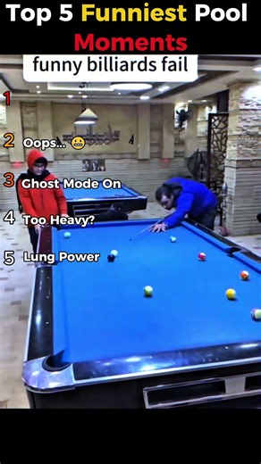 Top 5 Funniest Pool Moments: Cheating vs Destroying the Table #funny