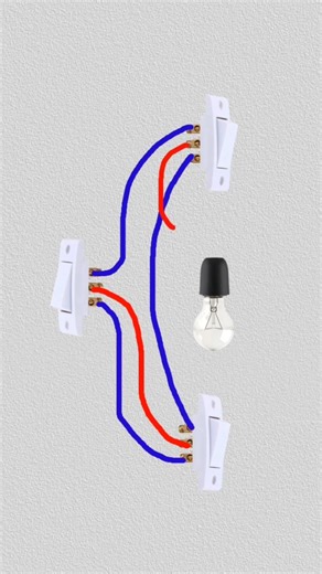 3 Way Switch Connection |Ek Light 3 JagahSe Control Kaise Kare? |#electric#electrical #shorts #reels