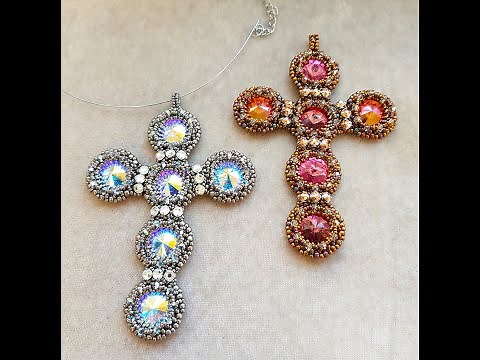Beaded Cross Pendant Tutorial. Part 3.