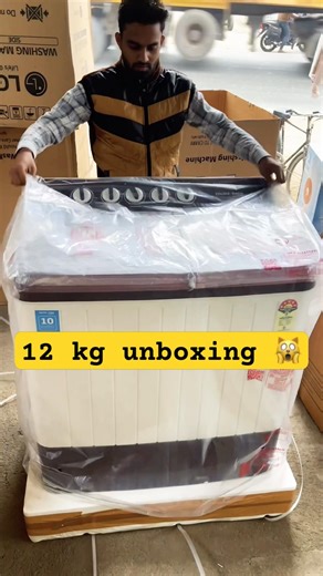 Voltas 12 kg washing machine unboxing