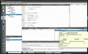 qtcreator中debug
