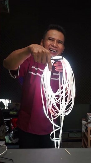 Colorful LED Strip Decorative Lights, Red and White Flashing Indonesian Independence Day Lights