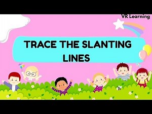 Trace the Slanting Trace-2 || Trace Slanting lines || Slanting lines for kids learning activities ||