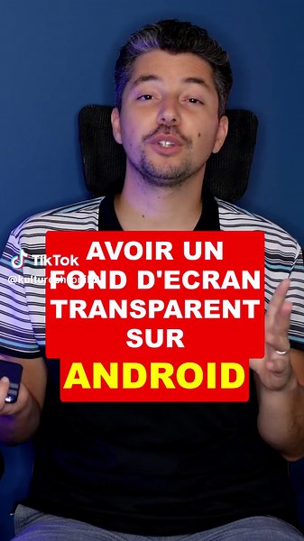 Obtenir un fond d'écran transparent sur Android pour voir à travers son tel #astuceandroid #android #astucesmartphone #meilleureapp #application
