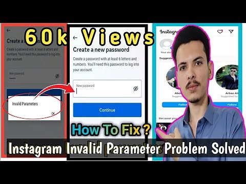 How To Fix Instagram invalid Parameters problem Instagram invalid parameter error problem solve 2025