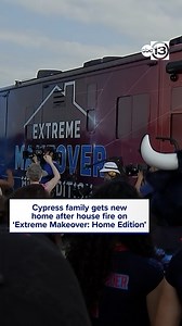 51K views · 170 reactions | It's almost time to MOVE THAT BUS! A Cypress family lost a beloved grandmother, a cat, and their home in a house fire. See the big reveal of their new home, tonight at 7 p.m. on Extreme Makeover Home Edition, right here on ABC13! Bob Slovak | ABC13 Houston | Facebook