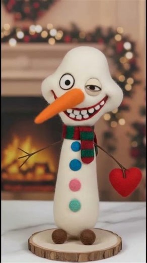🌟 [Wool Felt Snowman] 🌟 — A warm winter gift! 🎁