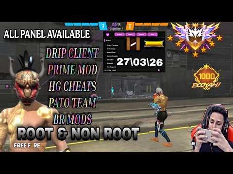 OB52 UPDATE FREE FIRE NEW DRIP CLIENT V6.4 MOOD MENU NON ROOT/ROOT ALL SERVER WORKING