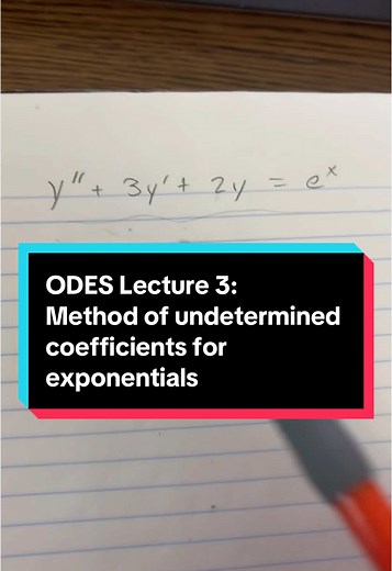 Understanding Method of Undetermined Coefficients in ODEs