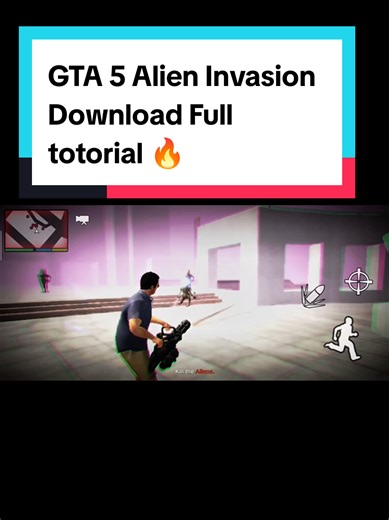 GTA 5 Alien Invasion Download Full totorial 🔥... #foryou #cargame #gamename #offlinegame #100kviews