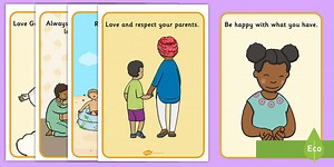 The 10 Commandments Display Posters