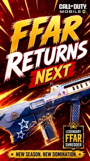 Free Legendary FFAR Shredder Returns next Season #codmobile #codmbr #codmupdate #codm #secretcaches