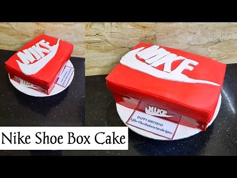 How to make, Nike shoe cake box