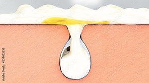 Serum through the skin layer for removing inflammatory acne,Treatment of inflammatory acne and treatment of moderate to severe acne,