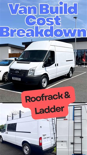 COST BREAKDOWN - ROOFRACK AND LADDER! #vanbuild #vanconversions #vanlife #diy #fordtransit