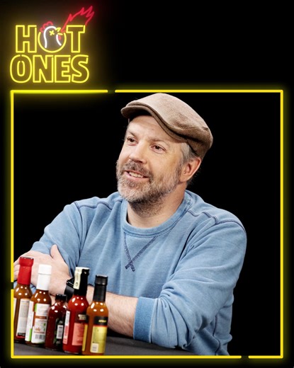 11K views · 92 reactions | This week on Hot Ones, we got Jason Sudeikis vs. The Wings of Death.  Tune in Thursday @ 11AM ET.  | First We Feast | Facebook