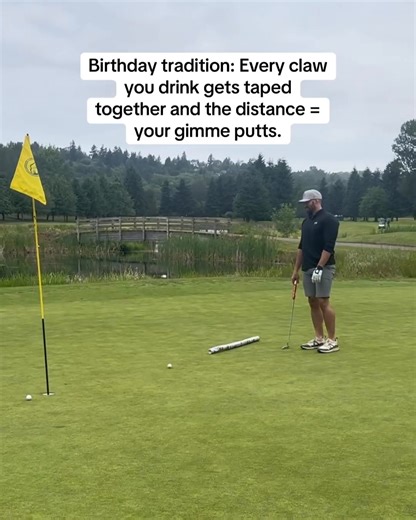 New game idea for that birthday round. How many cans do you think you could stack? #Golf #Game #Birthday #Stack #Whiteclaw | GolfDiscount.com