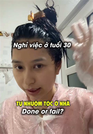 Day 7: tự nhuộm tóc tại nhà như thế nào #creatorsearchinsights #tuoi30 #nghiviec #tichcuc #hanhphucbinhdi @Sam Ly