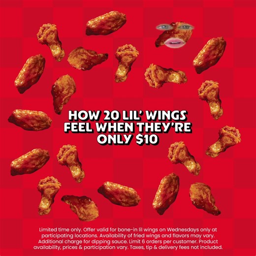 Are 20 Lil Wings talking to me or did the deal go to my head? | Pizza Hut | Facebook