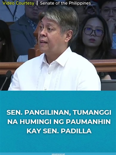 Sen. Pangilinan, tumanggi na humingi ng paumanhin kay Sen. Padilla | Kylie Padilla