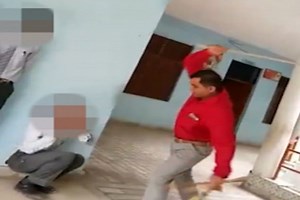 Shocking Corporal Punishment: UP School Headmaster Filmed Viciously Beating Students With A Cane   | Outlook India