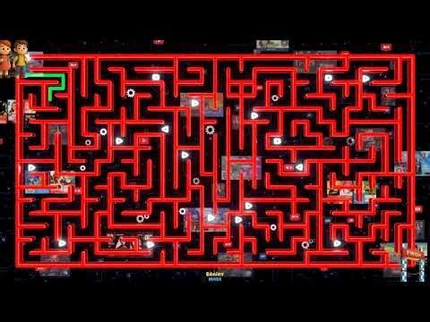 Maze Game Challenge: Animated Solution Maze Puzzle Game! Video Theme Maze Puzzle