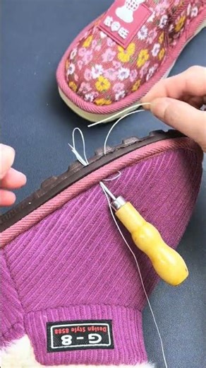 Video tutorial on shoe soles with a cone#A little trick for needlework#Handmade intangible
