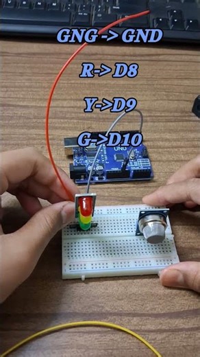 SMOKE 🚬DETECTION #Arduino #ai #DIY #robotics #smarthome #electronics #viral #youtubeshorts #shorts