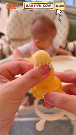 How to soothe sore gums and boost nutrition? Use the Fruit Teething Pacifier Bag! #Baby