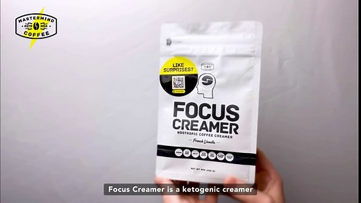 Mastermind Coffee Focus Creamer - French Vanilla Keto Creamer, Made With Organic Ingredients, Non Dairy, Sugar Free, Nootropic Coffee Creamer