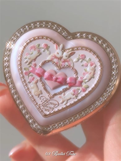 A dreamy blush swatch for soft spring days. 💗✨✨#flowerknows#flowerknowsmakeup#bunnygarden#makeup#blush#tryon#swatches#coquette#coquetteaesthetic