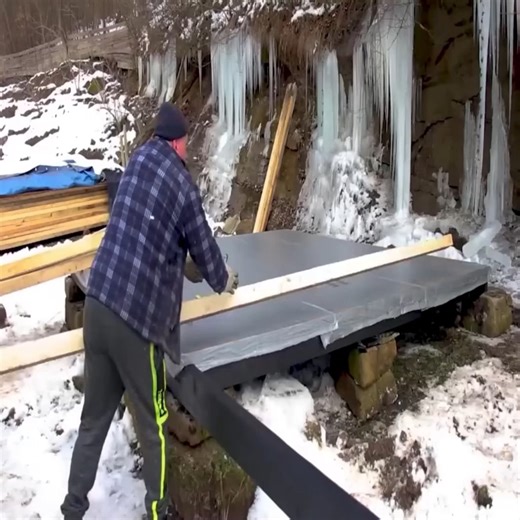 Building a Bushcraft Sawmill to Build Log Cabin for survival in the wild | Mansi's Handmade