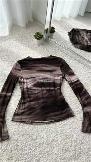 Chic Tie-Dye Mesh Top for Women
